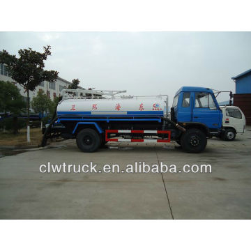 Dongfeng 145 fecal caminhão, 8000L fecal sucção caminhão